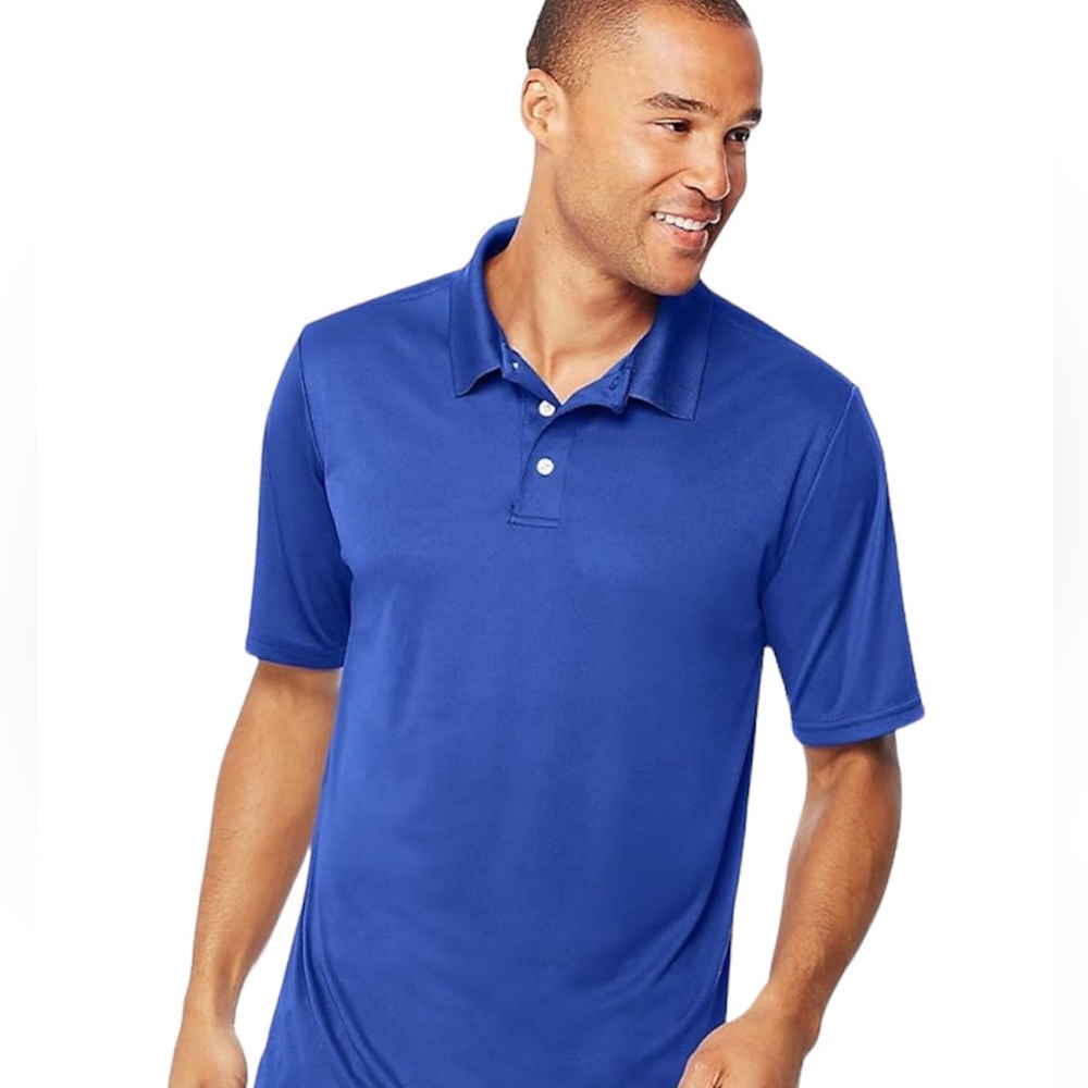Hanes Men's Navy Polo shirt